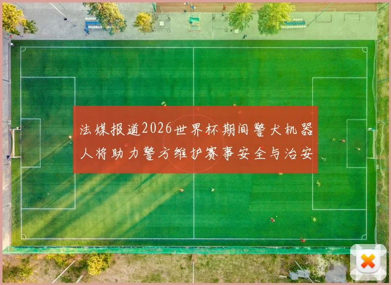法媒报道2026世界杯期间警犬机器人将助力警方维护赛事安全与治安